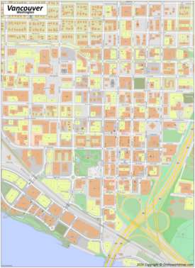 Detailed Map of Downtown Vancouver