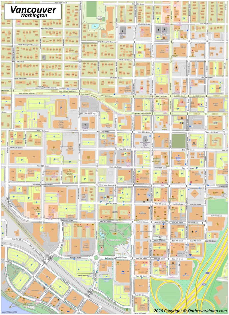 Map of Downtown Vancouver