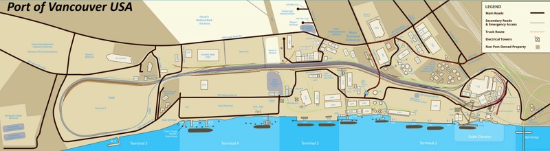 Port of Vancouver Map