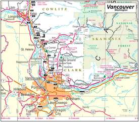 Vancouver Area Map