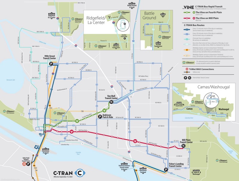 Vancouver C-Tran Map