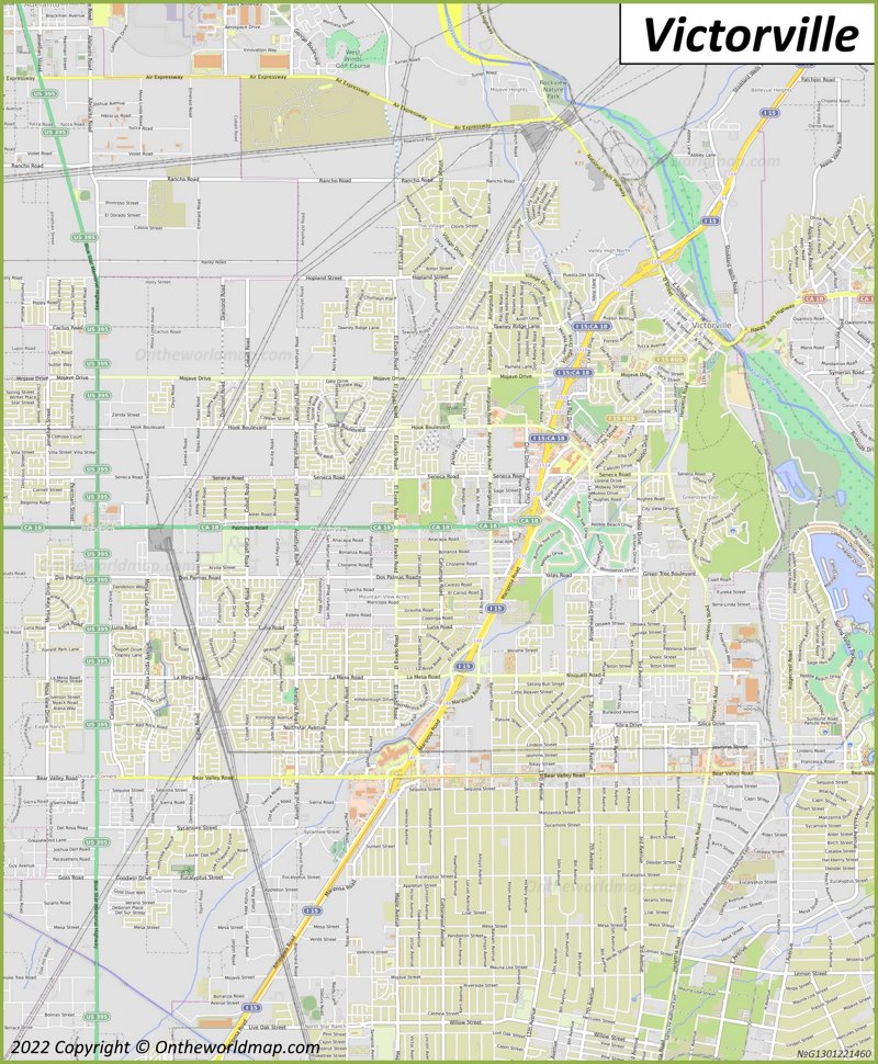 Victorville Map | California, U.S. | Detailed Maps of Victorville