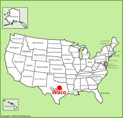 Waco Location Map