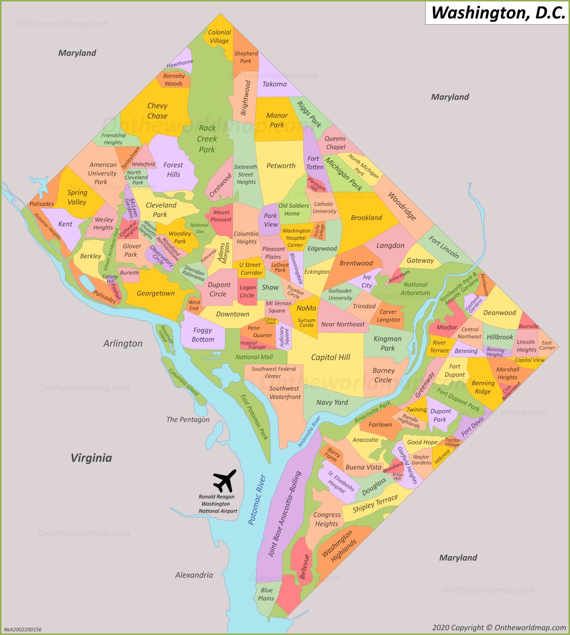 Washington, D.C. Maps | U.S. | Maps of Washington, District of Columbia
