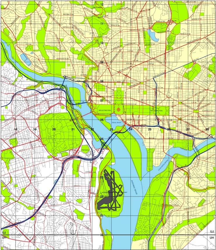 Washington, D.C. area map