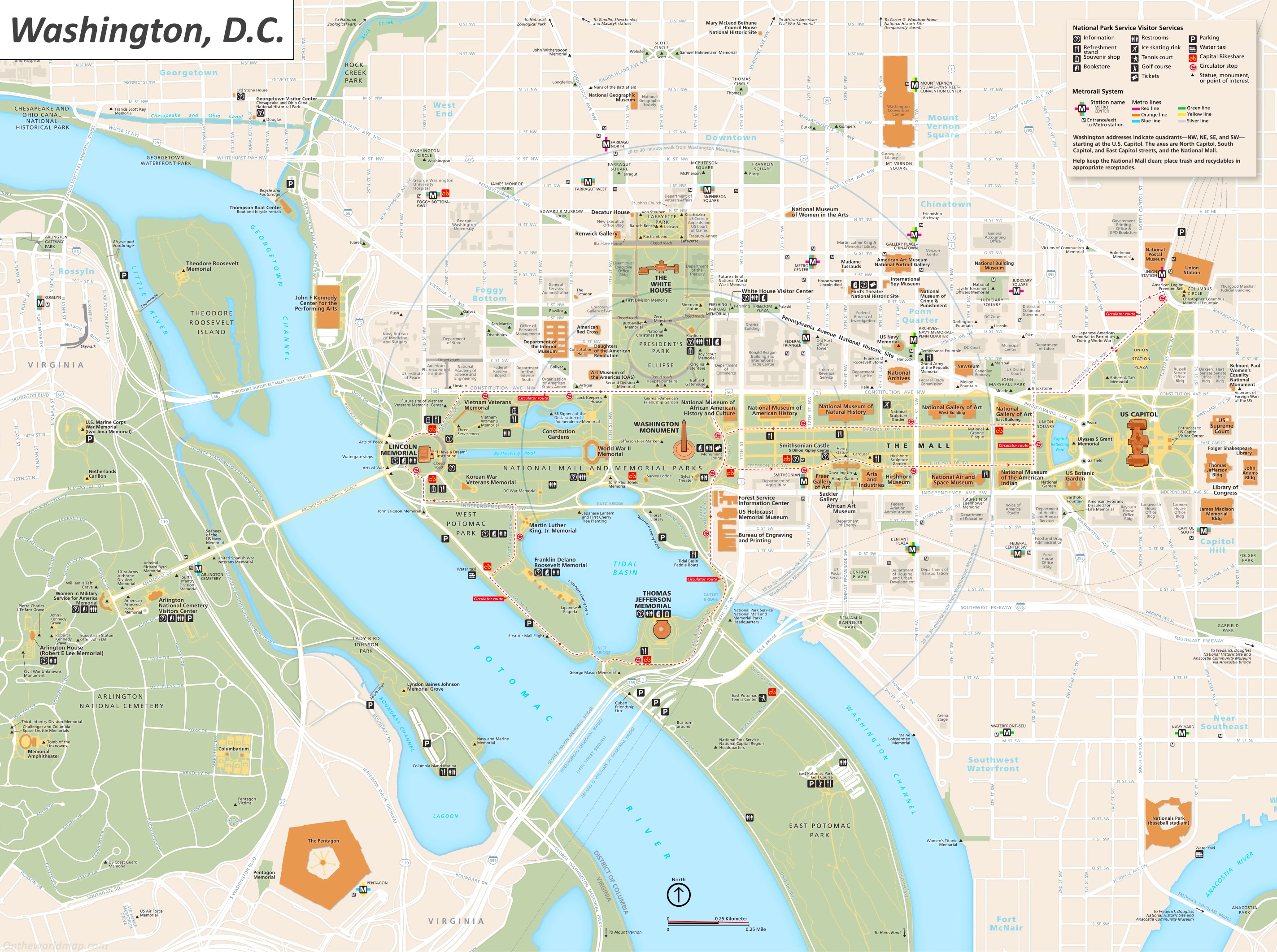 Map Of Washington Dc With Hotels - London Top Attractions Map