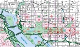 Washington, D.C. downtown map