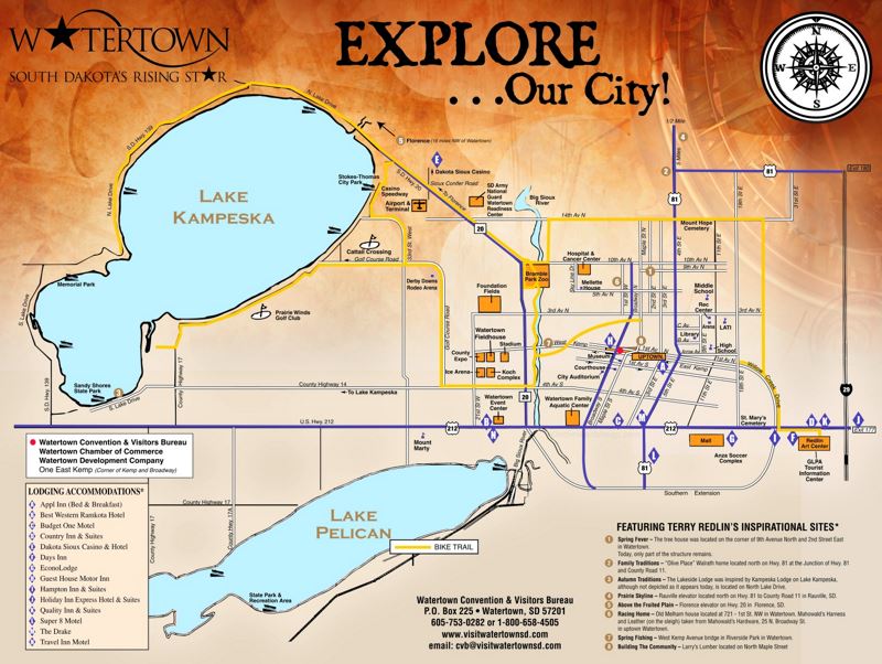 Watertown Tourist Map