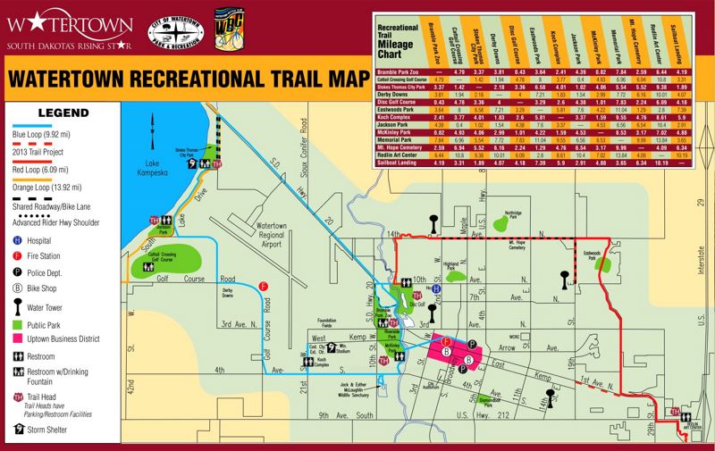Watertown Trails Map