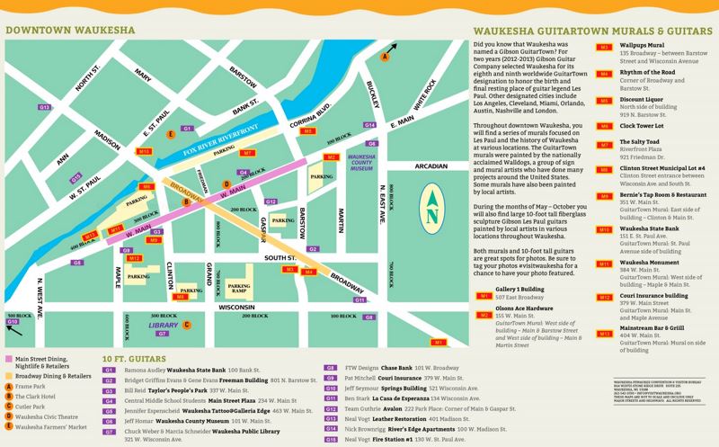 Waukesha Tourist Map