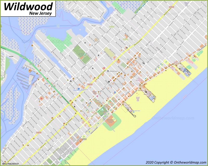 Map of Wildwood