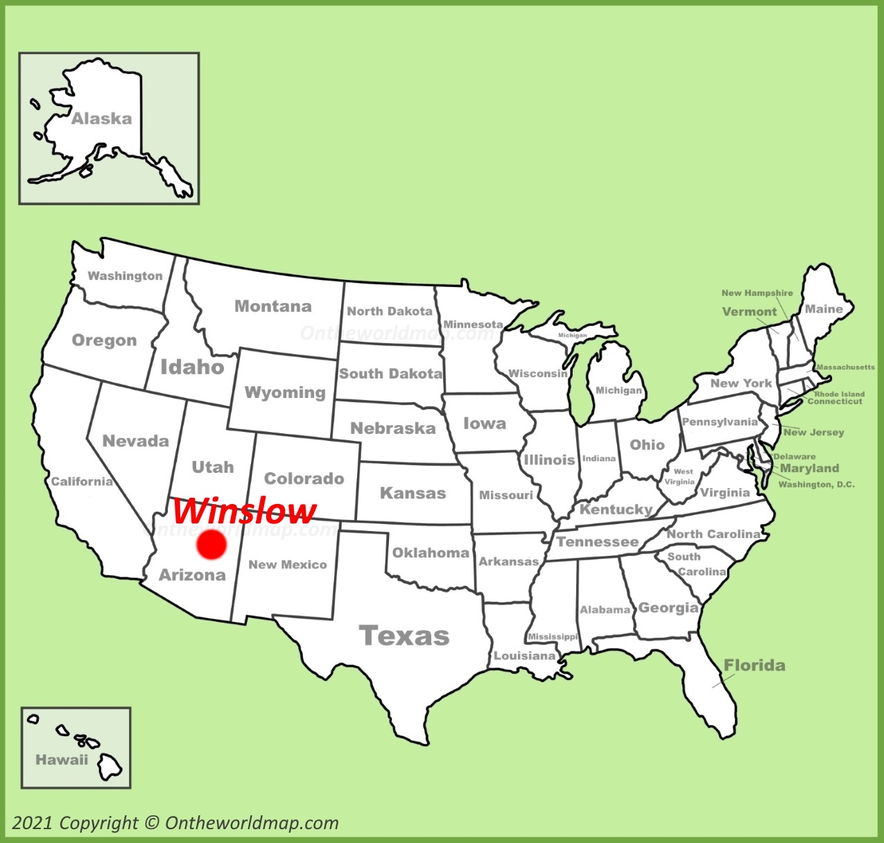 Winslow Location Map