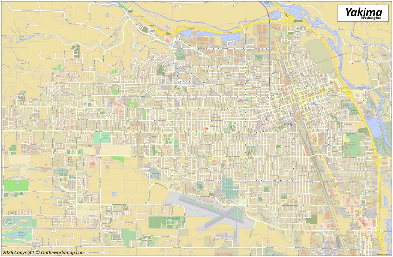 Map of Yakima