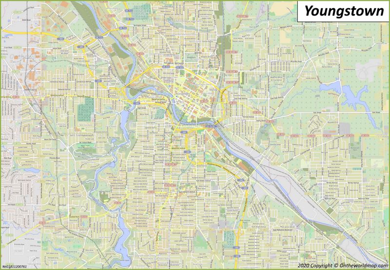 Map of Youngstown