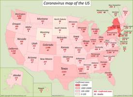 US Coronavirus Map 30 March 2020