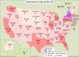 US Coronavirus Map 11 April 2020