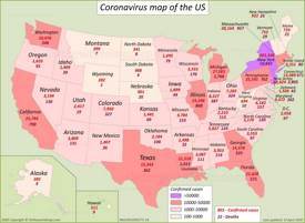 US Coronavirus Map 15 April 2020