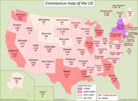 US Coronavirus Map 16 April 2020