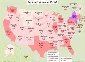 US Coronavirus Map 17 April 2020