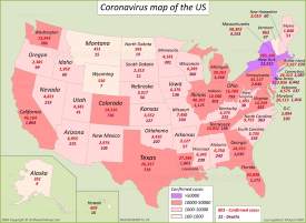 US Coronavirus Map 29 April 2020
