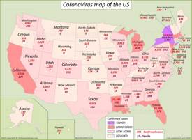 US Coronavirus Map 4 April 2020