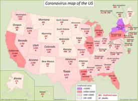 US Coronavirus Map 5 April 2020