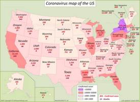 US Coronavirus Map 6 April 2020