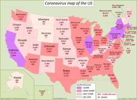 US Coronavirus Map 14 May 2020