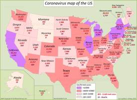US Coronavirus Map 18 May 2020
