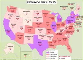 US Coronavirus Map 20 May 2020