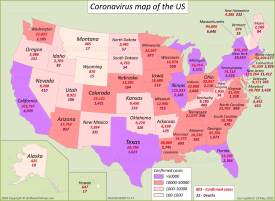 US Coronavirus Map 29 May 2020