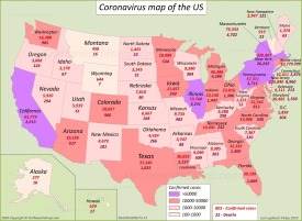 US Coronavirus Map 9 May 2020