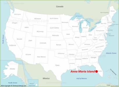 Anna Maria Island Location Map