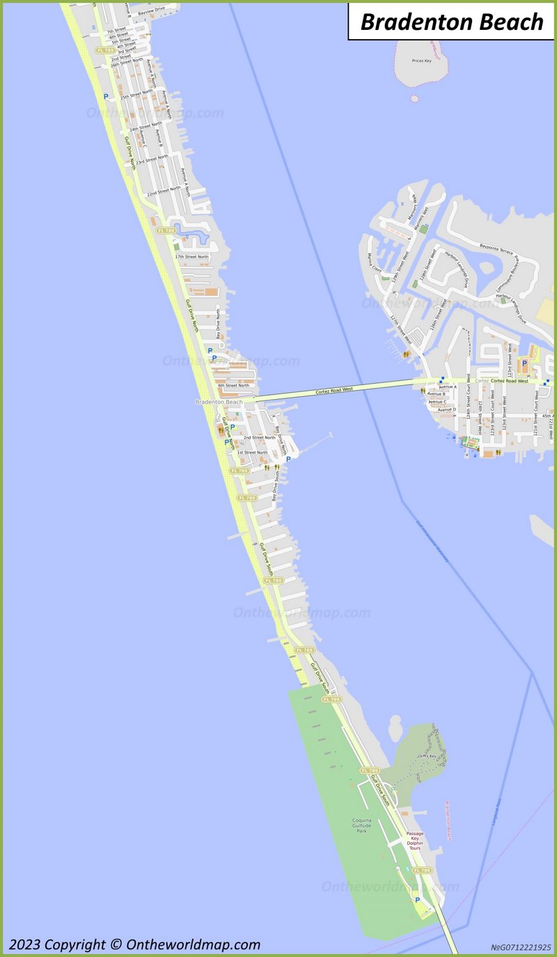 Bradenton Beach Map