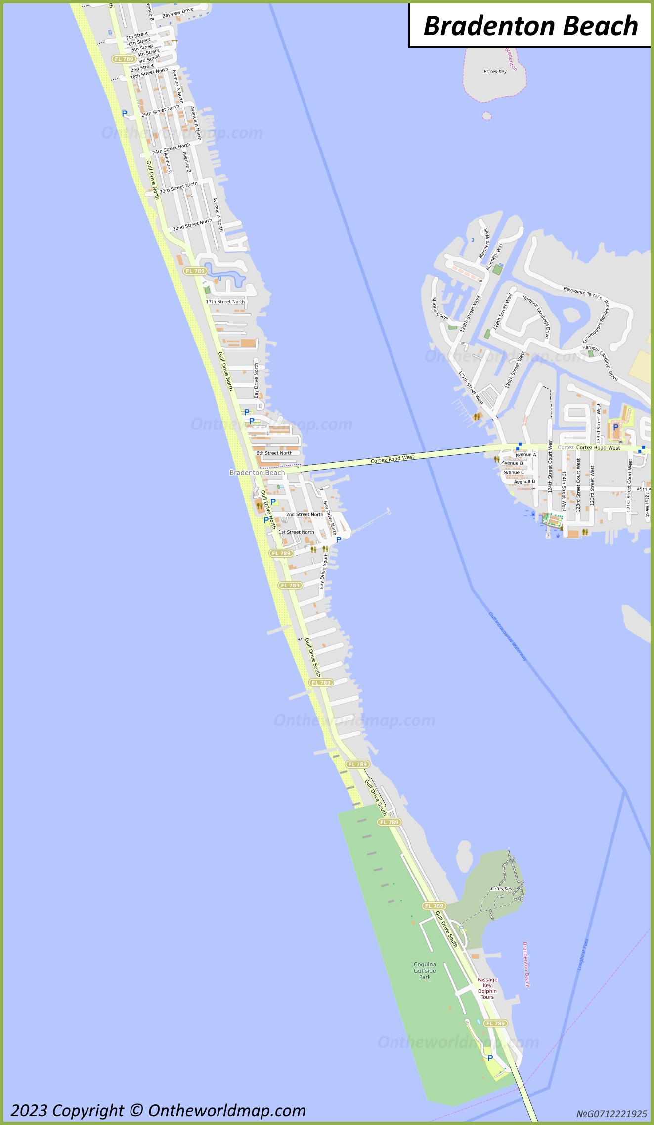 Bradenton Beach Map 