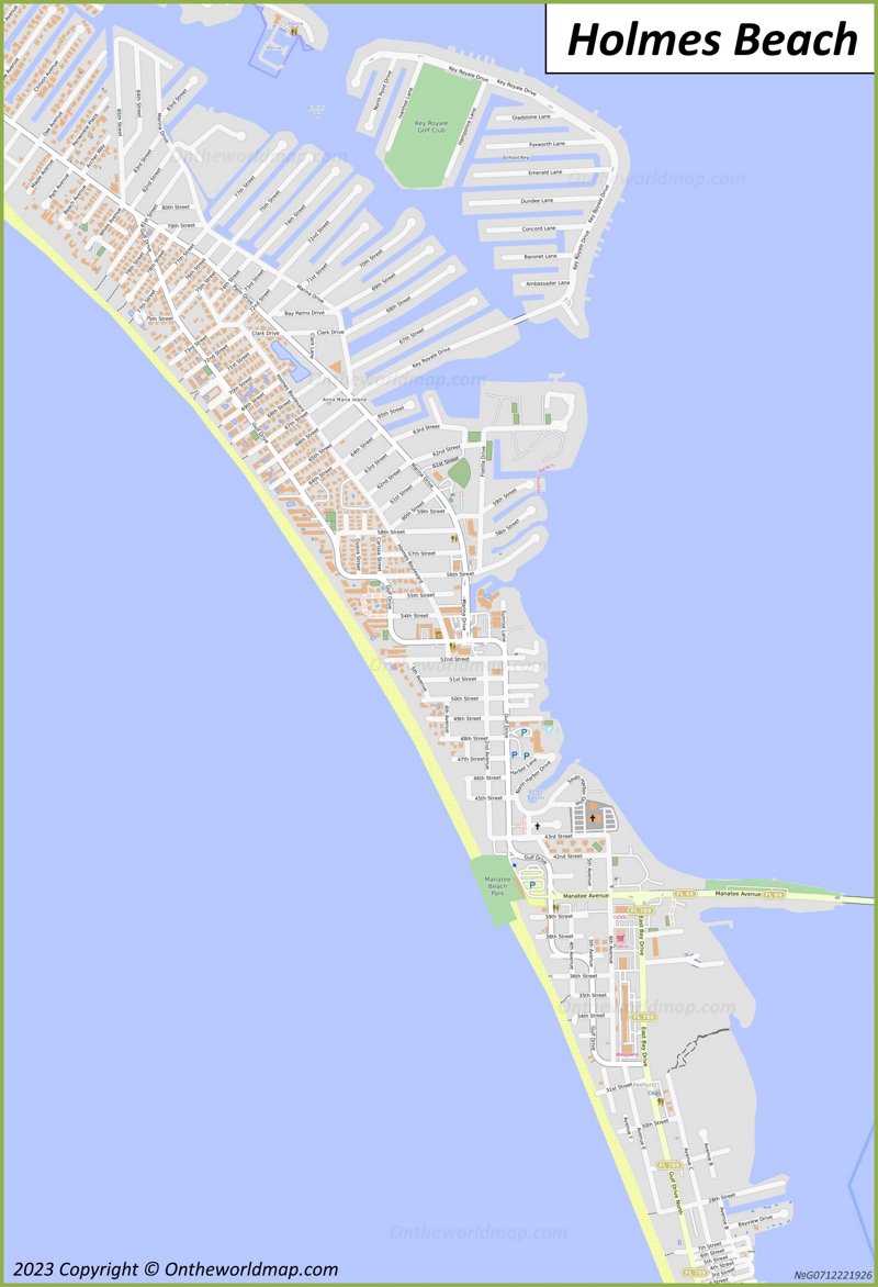 Holmes Beach Map