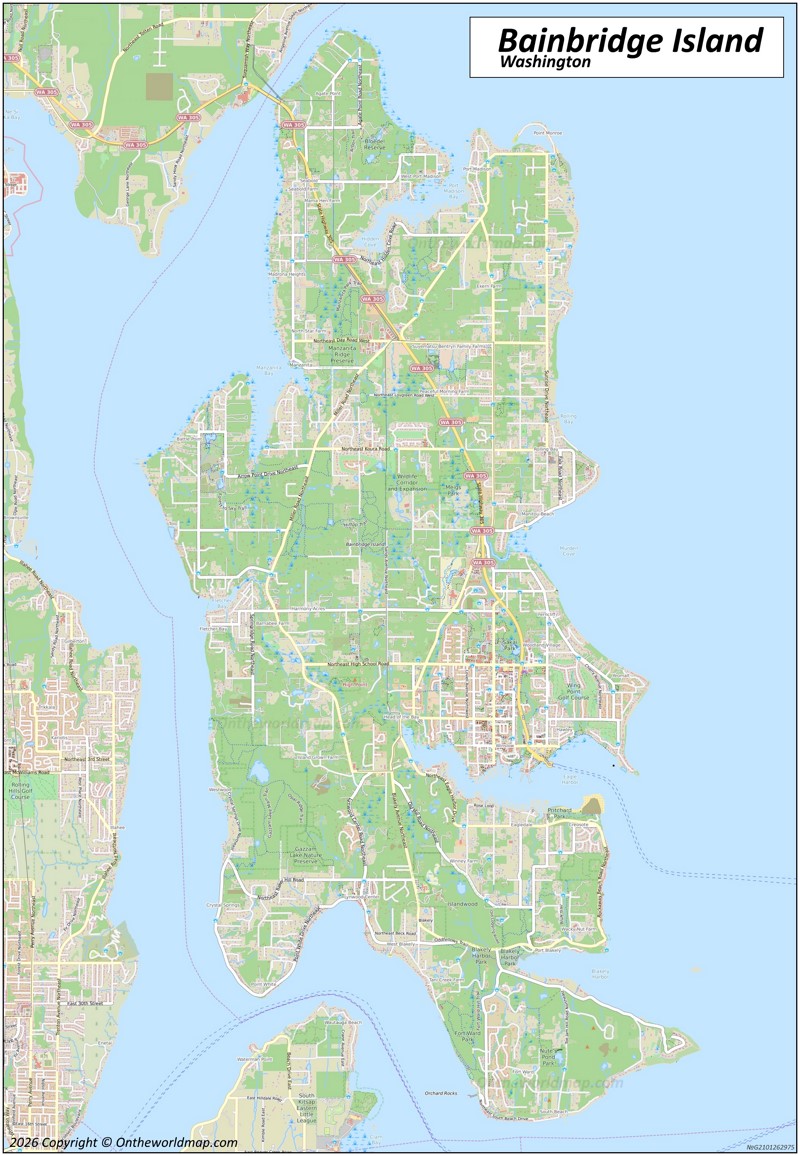 Map of Bainbridge Island