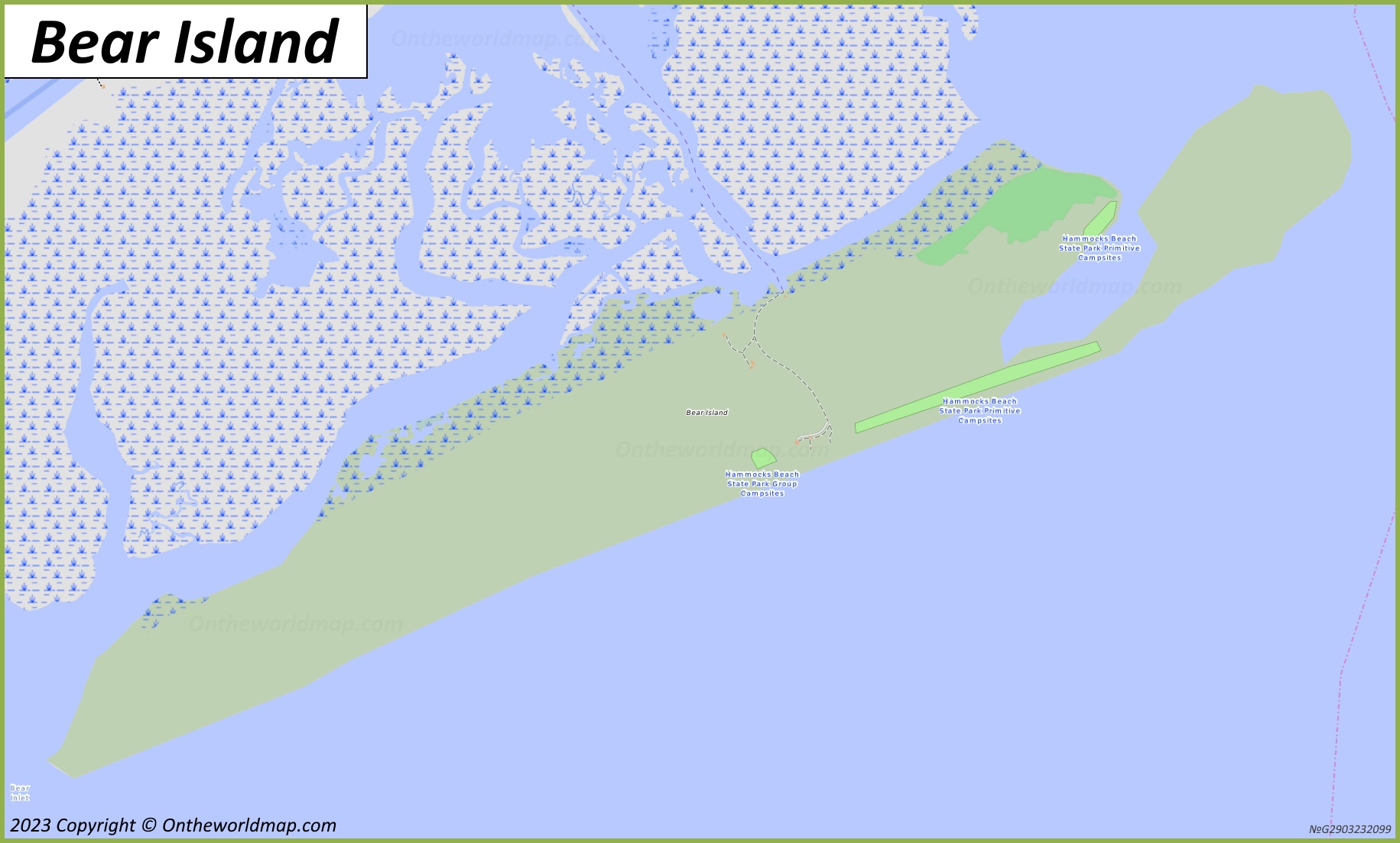 Map of Bear Island