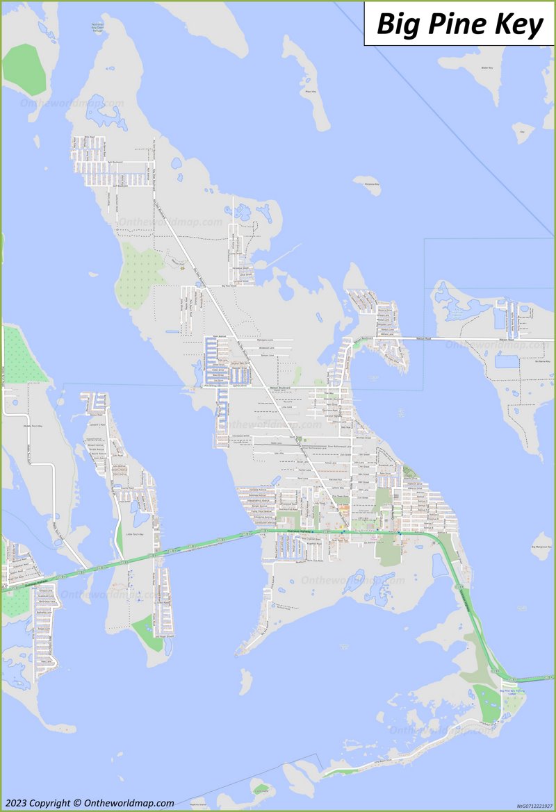 Map of Big Pine Key