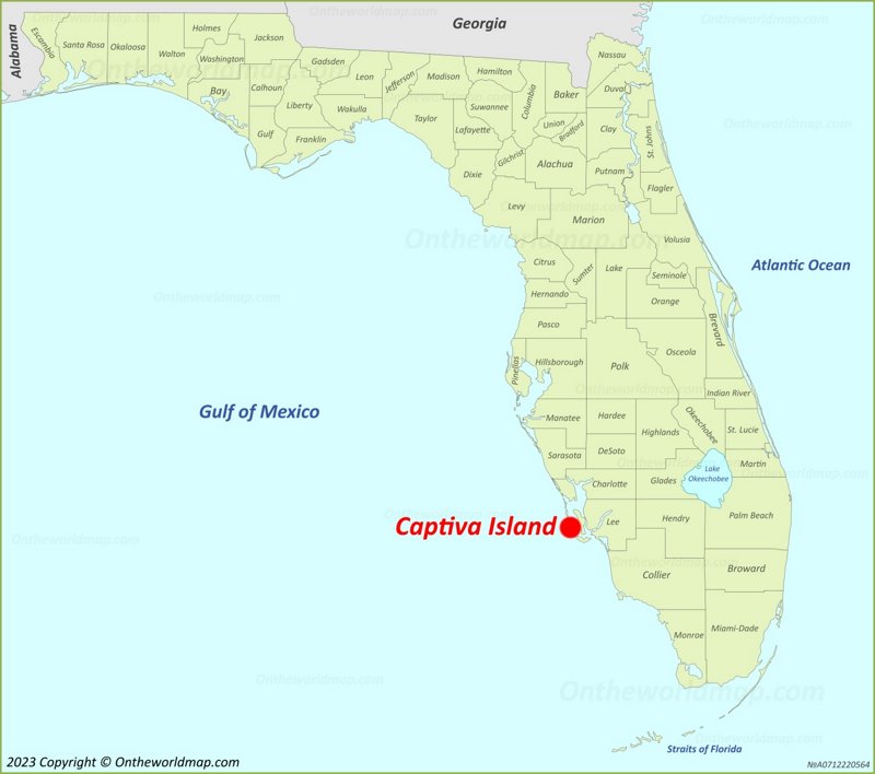 Captiva Island Location On The Florida Map