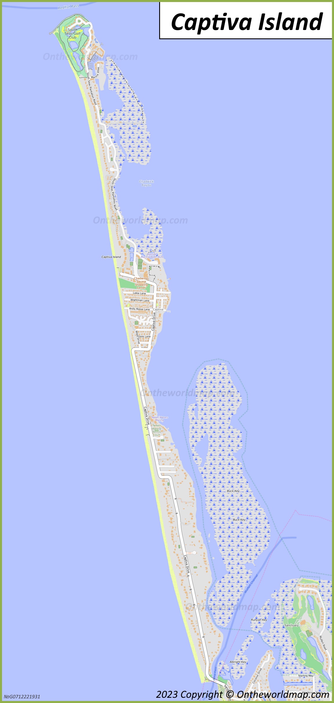 Map of Captiva Island