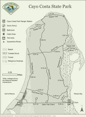 Cayo Costa State Park Tourist Map