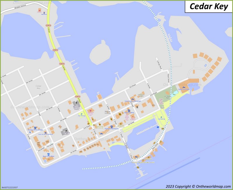 Cedar Key Map | Florida, U.S. | Detailed Maps of Cedar Key