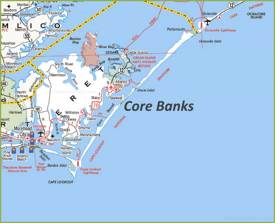 Core Banks Area Map