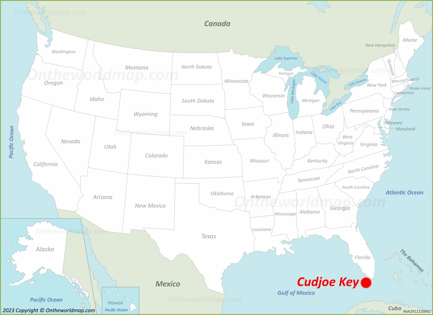 Cudjoe Key Location Map