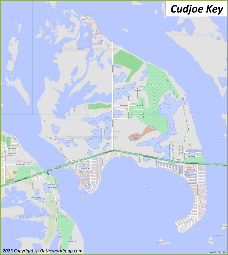 Cudjoe Key Map | Florida, U.S. | Detailed Maps of Cudjoe Key