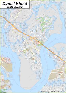 Daniel Island Map