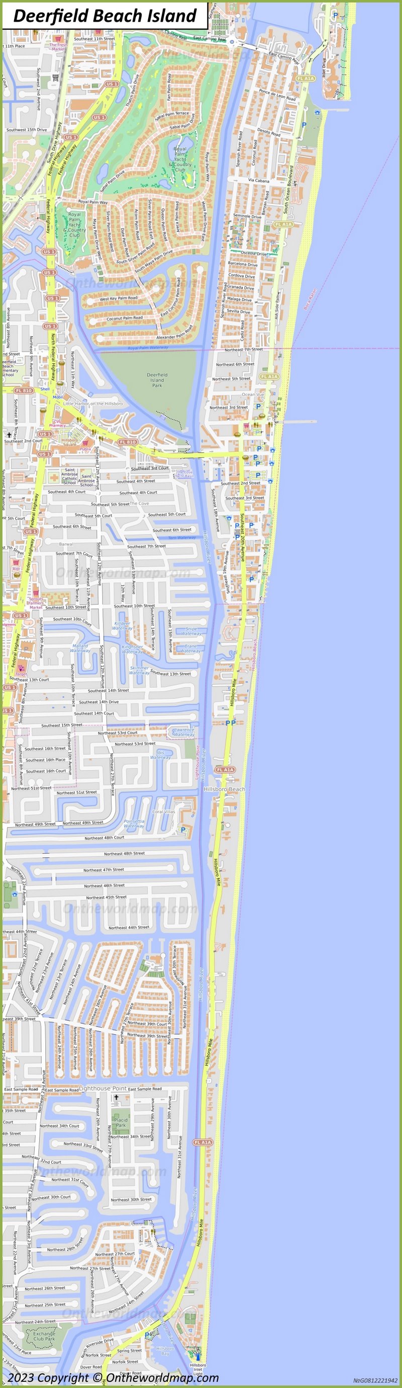 Detailed Map Of Deerfield Beach Max 