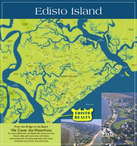 Edisto Island Tourist Map