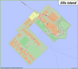 Ellis Island Map